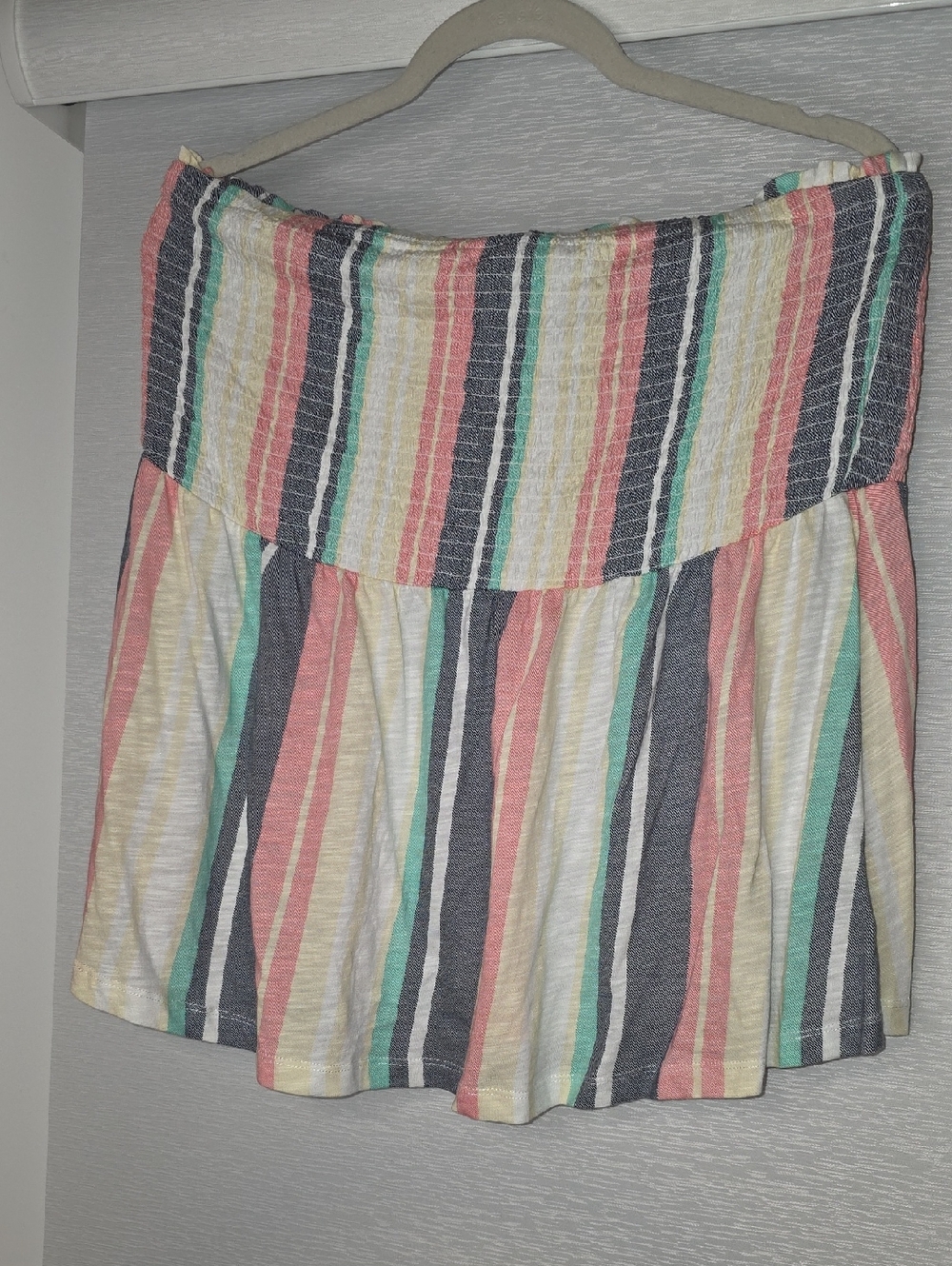 torrid Pastel Striped Smocked Sleeveless Tank